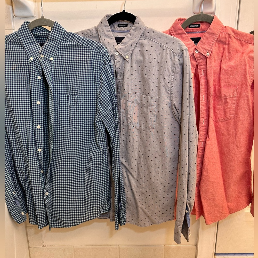 American Eagle Button-Up Bundle, Size:S
